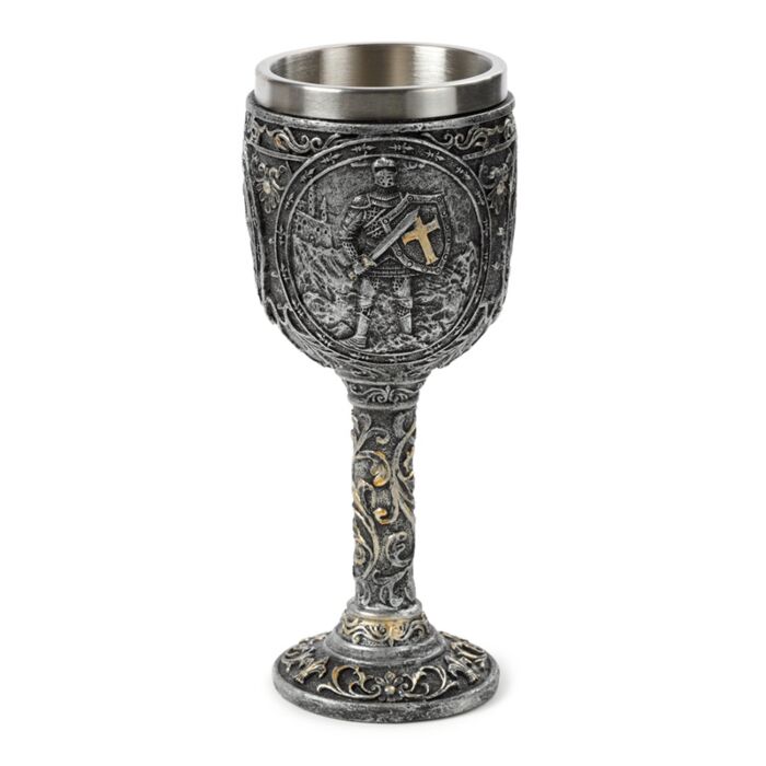 Decorative Goblet - Knight and Castle