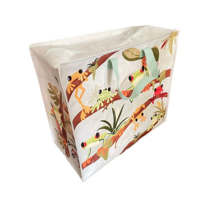 Laundry & Storage Bag - Tropical Frogs