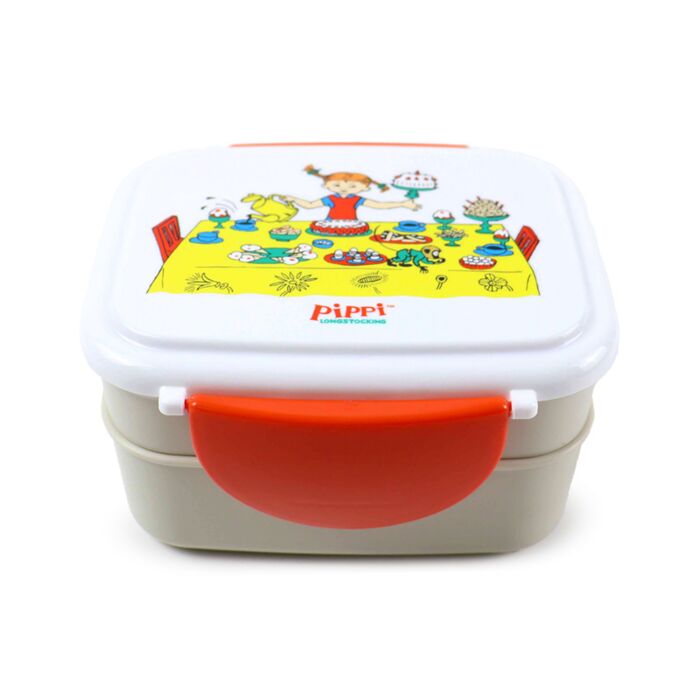 Bento Clip Lock Lunch Box with Cutlery - Pippi Longstocking