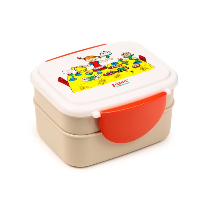 Bento Clip Lock Lunch Box with Cutlery - Pippi Longstocking