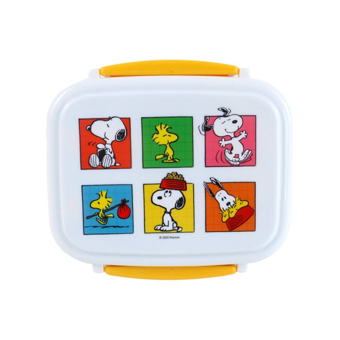 Bento Clip Lock Lunch Box with Cutlery - Peanuts Snoopy & Woodstock