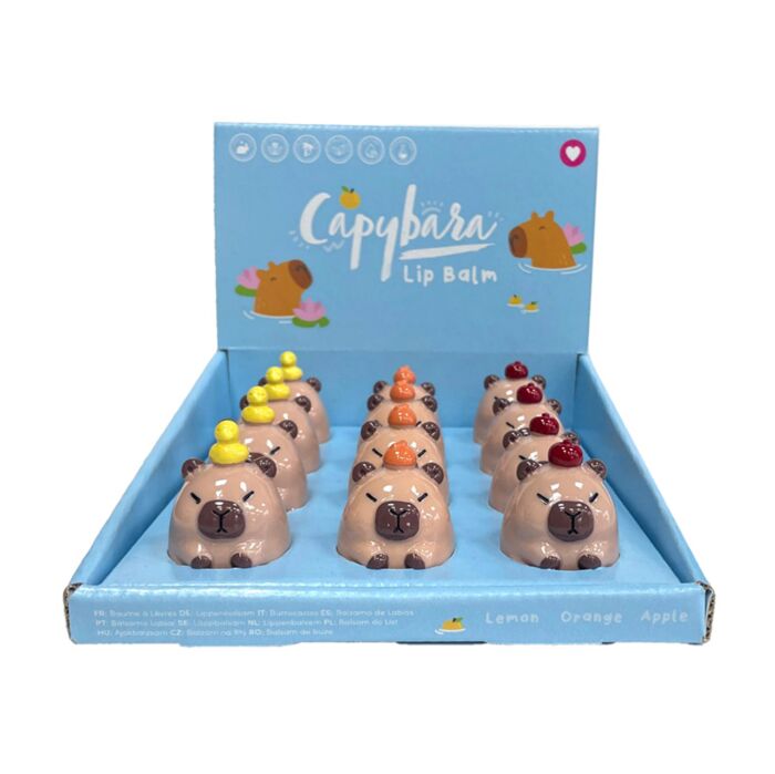 Lip Balm in Shaped Holder - Capybara