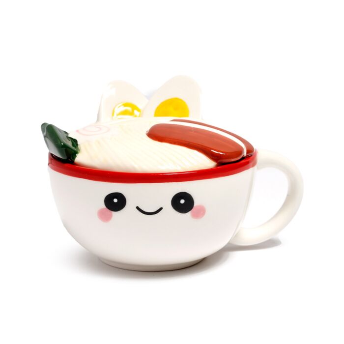 Ceramic Lidded Mug - Nori the Ramen Foodiemals