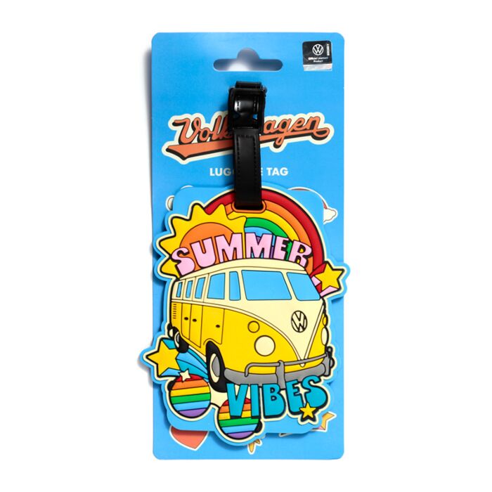 PVC Luggage Tag - Summer Vibes Volkswagen VW T1 Camper Bus
