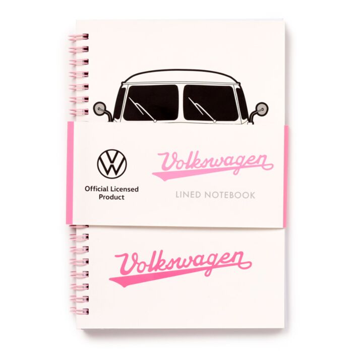 Spiral Bound A5 Lined Notebook - Volkswagen VW T1 Camper Bus Summer Love