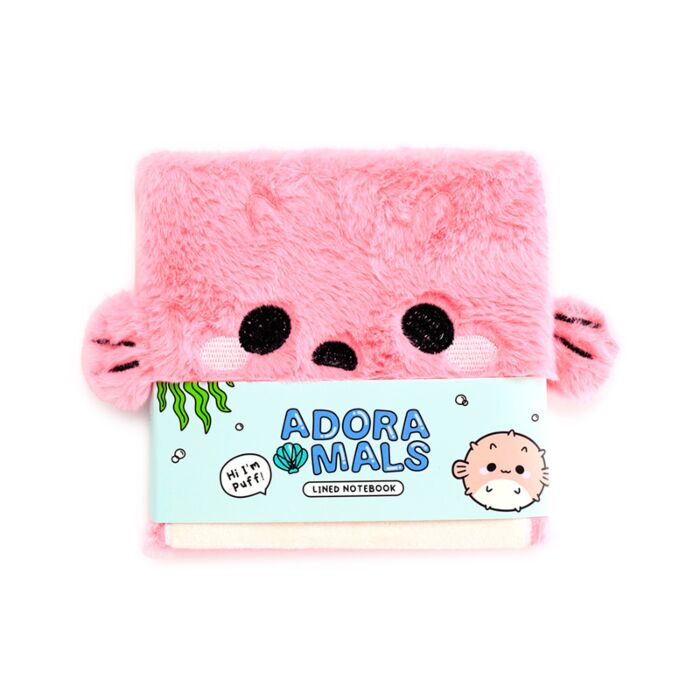 Plush Notebook - Adoramals Puff the Pufferfish