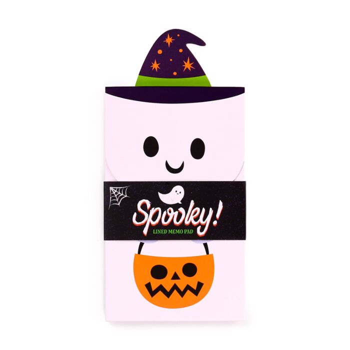 Flip Open Shaped Memo Pad - Spooky