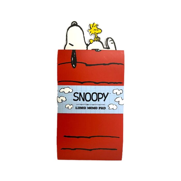 Flip Open Shaped Memo Pad - Peanuts Snoopy & Woodstock