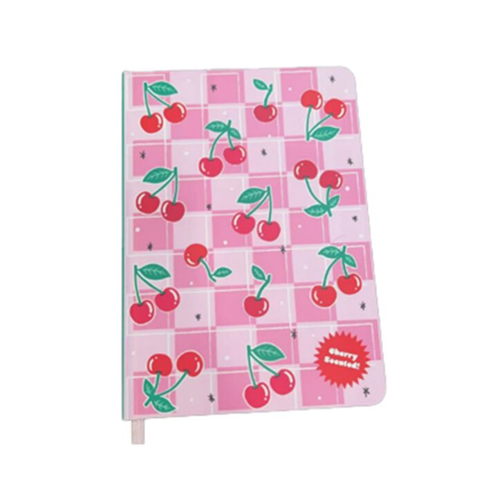 Recycled Paper A5 Lined Scented Notebook - Cherries