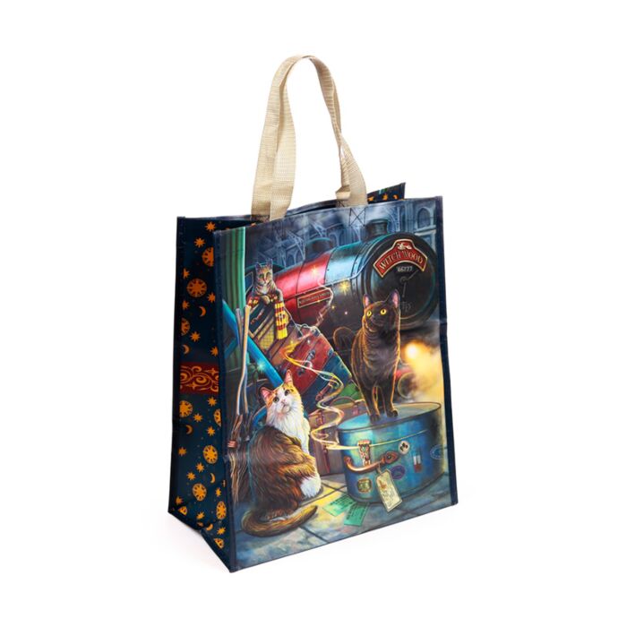 Durable Reusable Shopping Bag - Lisa Parker Witchwood Express Cat