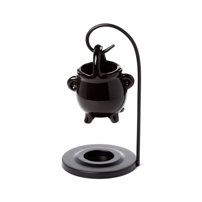 Ceramic Hanging Ceramic Oil Burner - Black Cauldron