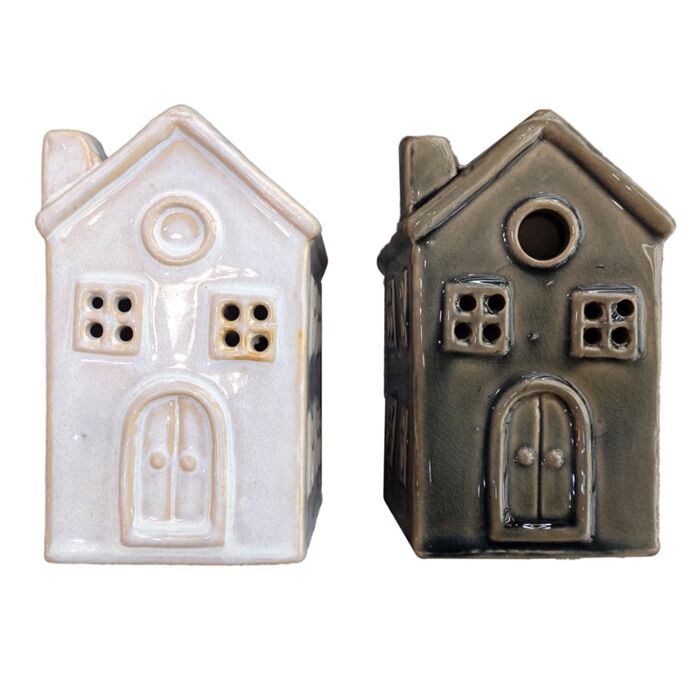 Porcelain Oil Burner - Eden House Shaped