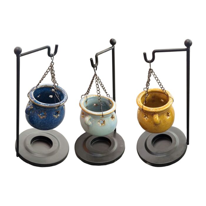 Hanging Porcelain Oil Burner - Eden Cauldron