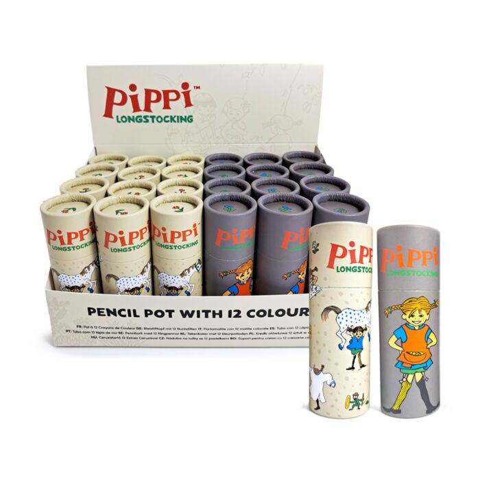 Colouring Pencil Tube - Pippi Longstocking