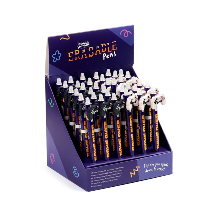 Erasable Pen with PVC Topper - Game Over