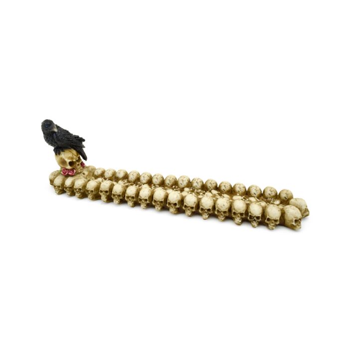 Skulls & Crow Ashcatcher Incense Stick Burner