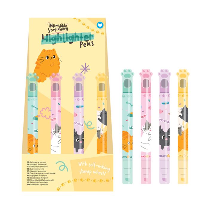 Highlighter 2-in-1 Stamp Wheel Pen - Adoramals Wild