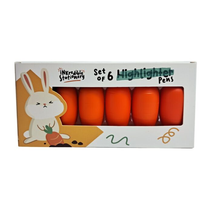 Highlighter Set of 6 - Carrot