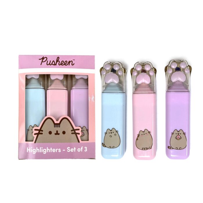 Highlighter Set of 3 - Pusheen the Cat