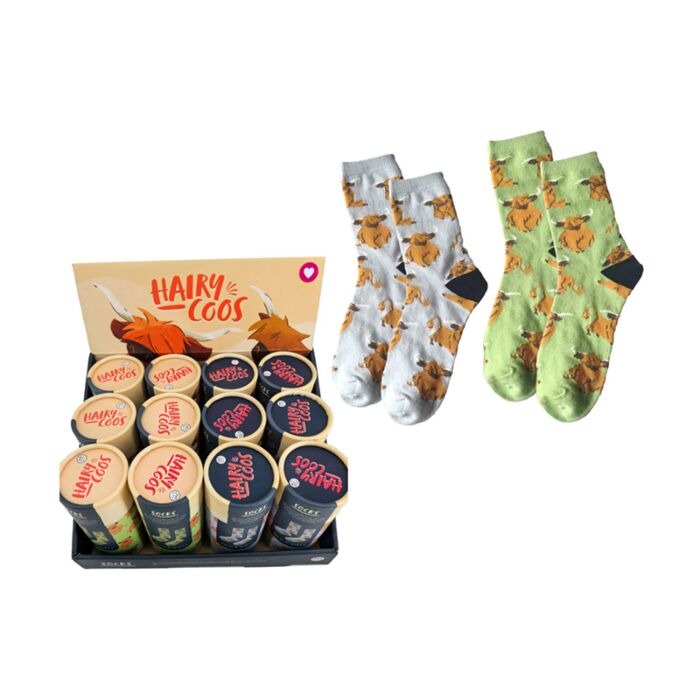Tube Socks - Hairy Coo Highland Coo