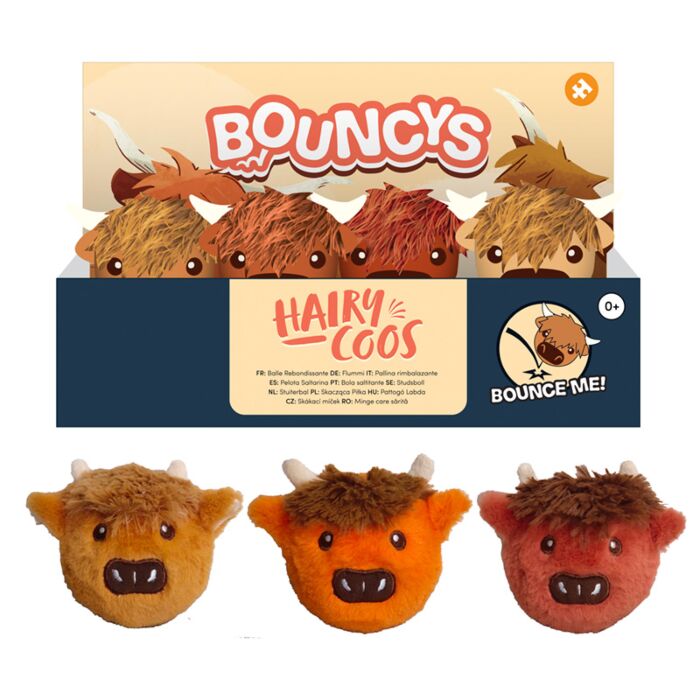 High Bounce Plush Ball Toy - Hairy Coos Highland Coo