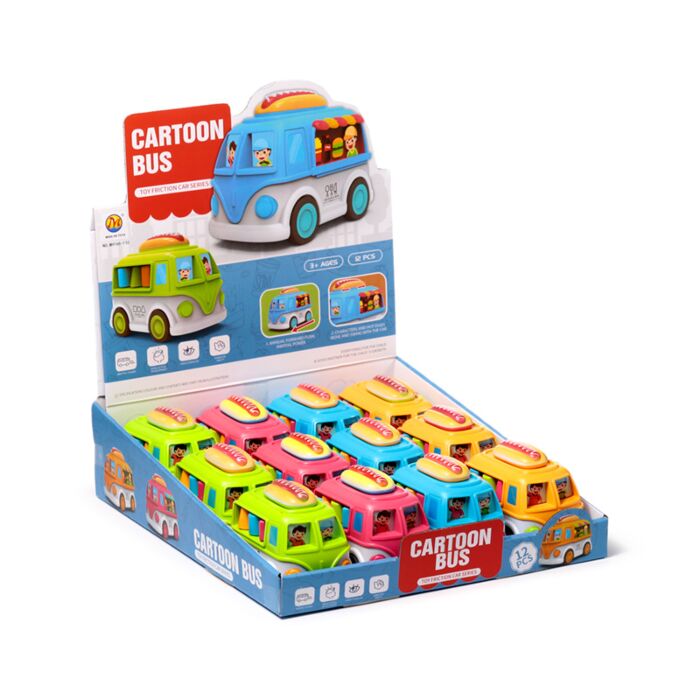 Kids Friction Action Toy - Cartoon Food Truck