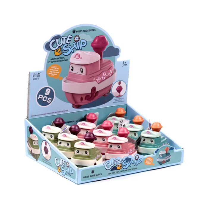 Kids Friction Action Toy - Cute Ship