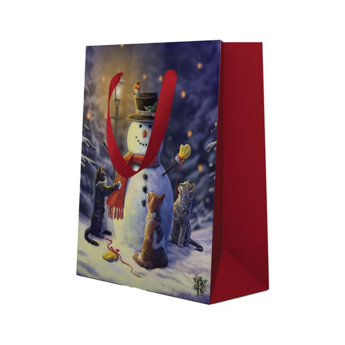 Christmas Gift Bag (Medium) - Lisa Parker Little Helpers Christmas Cats