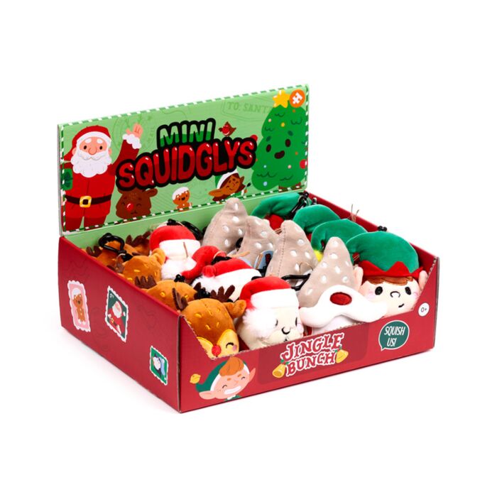 Squidglys Plush Keyring - Christmas Festive Friends