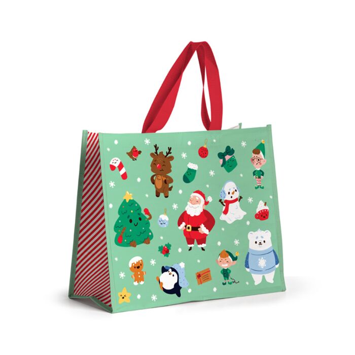 Durable Reusable Shopping Bag - Christmas Jingle Bunch