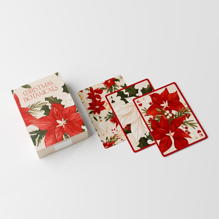 Standard Deck of Playing Cards - Christmas Botanicals