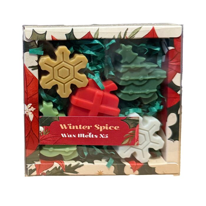Handmade Wax Melt Set of 5 - Winter Spice Christmas Botanicals