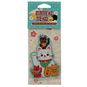 Air Freshener - Cherry Blossom Scented Maneki Neko Lucky Cat