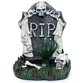 Backflow Incense Burner - RIP Zombie Hand Tombstone 