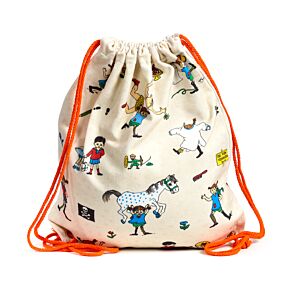Drawstring Canvas Bag - Pippi Longstocking