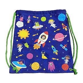 Drawstring Canvas Bag - Space Cadet