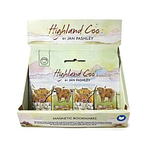 Magnetic Bookmark Set - Jan Pashley Highland Coo
