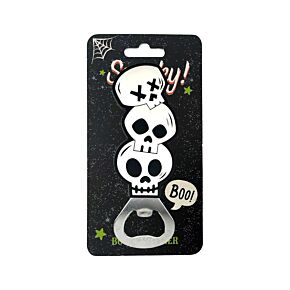 PVC Bottle Opener - Spooky Skulls