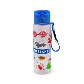 600ml Shatterproof Pop Top Water Bottle - Scotland Souvenir