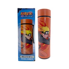 Reusable Insulated Drinks Bottle Digital Thermometer - Naruto
