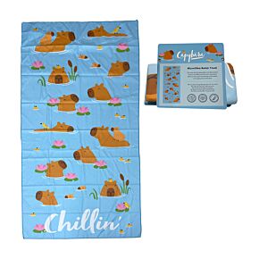 Microfibre Beach Towel - Capybara