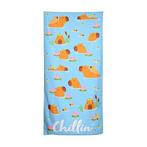 Microfibre Beach Towel - Capybara
