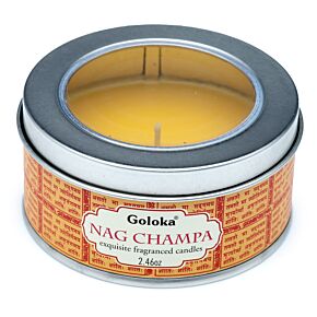 Goloka Wax Candle Tin - Nag Champa 