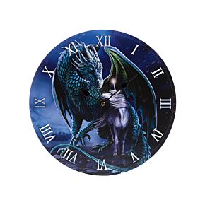 Wall Clock - Lisa Parker Protector Magick Dragon & Unicorn