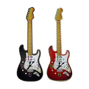 Shaped Wall Clock - Guitar Shaped