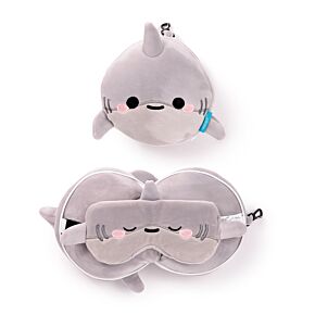 Relaxeazzz Travel Pillow & Eye Mask - Archie the Shark