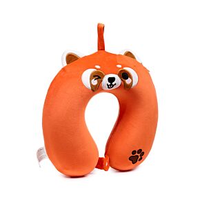 Relaxeazzz Plush Memory Foam Travel Pillow - Adoramals Ru the Red Panda