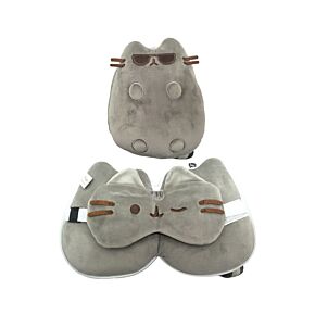 Relaxeazzz Travel Pillow & Eye Mask  - Pusheen the Cat with Sunglasses Relaxeazzz Travel Pillow & Eye Mask  - Pusheen the Cat with Sunglasses