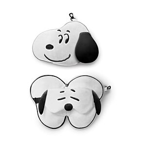 Peanuts Snoopy Plush Travel Pillow & Eye Mask