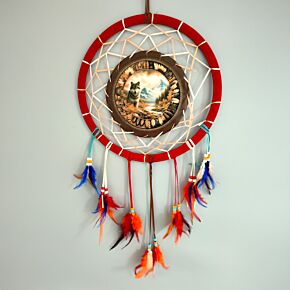 Dreamcatcher (Medium) - Autumnal Wolf